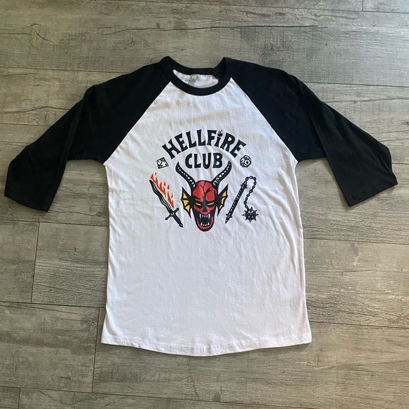 Other - Hellfire Club - Stranger Things Baseball Style Shirt